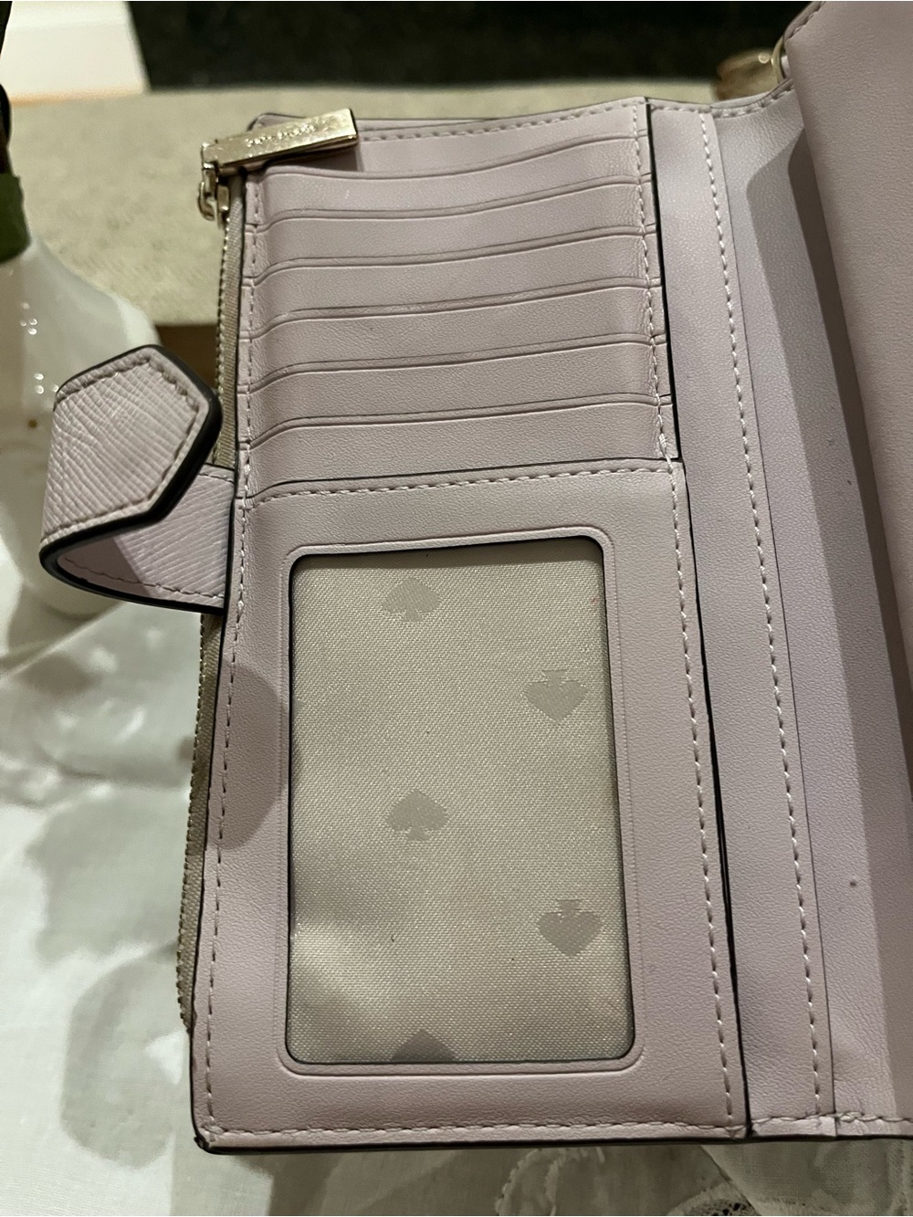 kate spade Pale Pink Saffian Wallet - Picture 5 of 10